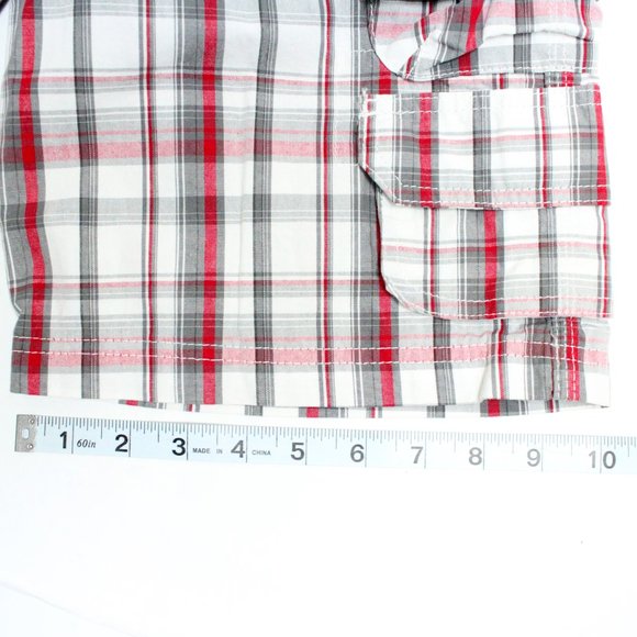 Boy's Lee Dungarees Loose Plaid Cargo Shorts - Picture 10 of 12